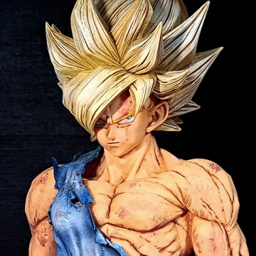 孫悟空　リペイント/ドラゴンボール/DRAGON BALL/一番くじ/SMSP/ゲンキダマツリ/フィギュア/リメイク/カスタムペイント