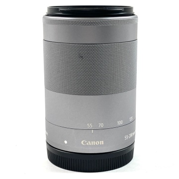 【1円】 キヤノン Canon EF-M 55-200mm F4.5-6.3 IS STM シルバー 一眼カメラ用レンズ（オートフォーカス） 【中古】