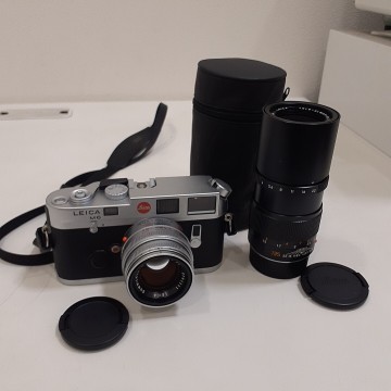 LEICA ライカ M6 フィルムカメラ/レンズ 2本 SUMMICRON-M 50mm F2/TELE-ELMAR-M 135mm F4/シャッター音のみ確認 他動作未確認 現状品
