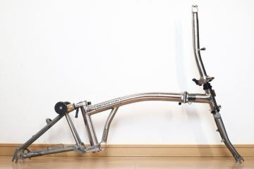 ★ 希少 BROMPTON NICKEL EDITION ブロンプトン ニッケル 2017年 モデル フレームセット チタン blue lug ブルーラグ SURLY サーリー 