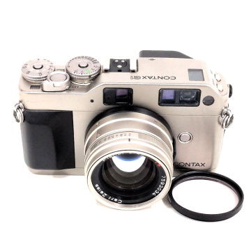 1円 CONTAX G1 Planar 2/45 T* レンジファインダー レンズ 動作確認済み コンタックス C161553