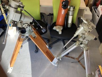 【ジャンク扱い】Vixenヴィクセン SP-DX 赤道儀 望遠鏡 光学 三脚他2セット CELESTRON SP-140SS/ペンタックス天体望遠鏡用レンズまとめて