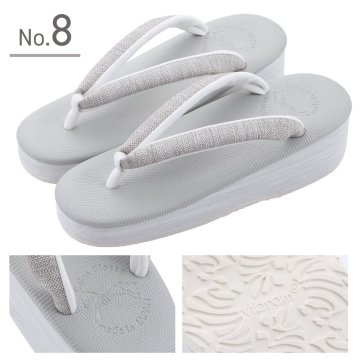 【1円～！！】新品■菱屋 カレンブロッソ■カフェ草履 ギアナ ソフト鼻緒 hiy-26 (№8) Lサイズ