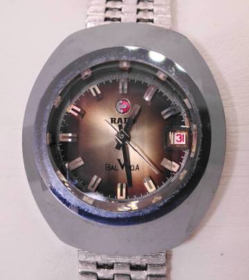 1円 稼働 訳あり RADO BALBOA バルボア D56126A 自動巻き 腕時計 ラドー メンズ リューズ欠品 正常動作保証なし 現状品 5386