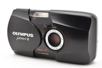 オリンパス OLYMPUS &mu;[mju:]-II ブラック フィルムカメラ #14162
