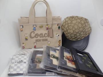 1円~ COACH コーチ 8点まとめ バッグ キャップ スマホケース カードケース【未使用保管品】