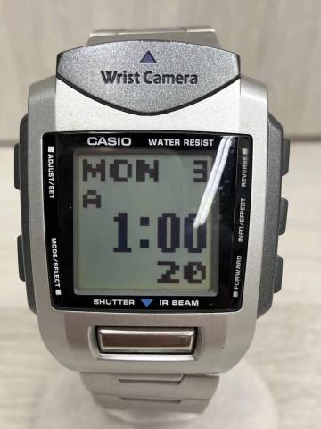 [ジャンク扱い動作品]1円スタート CASIO Wrist Camera WQV-1 クォーツ デジタル カメラ機能付 カシオ 腕時計