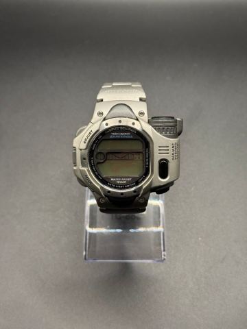 CASIO TEAM DAIWA SEA-PATHFINDER SPF-10 腕時計 デジタル 純正ベルト コラボモデル ジャンク品 動作未確認