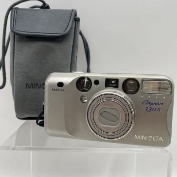 Y MINOLTA ミノルタ コンパクトフィルムカメラ Capios130S シルバーカラー 32319600 フィルムカメラ かわせみ