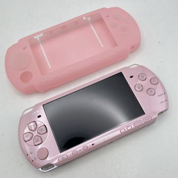 Y SONY ソニー PlayStation Portable プレイステーションポータブル PSP-3000 ゲーム機 本体 ピンク PSP シリコンカバー付 かわせみ