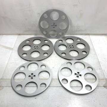 GOLDBERG BROS E-Z-HUB含む 16mm 映写機用フィルムリール 5本セット●現状品【TB】