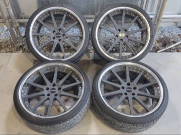 希少サイズ HYPER FORGED HF-C10 PCD120 5H F9.5J+21 R10.5J+28 22インチ LC500 LS500 LS600 LS460 F01 X5 X6等に★ ハイパーフォージド 