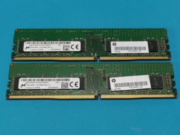 (BIOS確認済み) Micron DDR4-2666V 8GB 288ピン ECC: 対応 (x72構成) 8GBx2枚 計16GB No.1