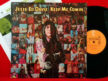 US Orig！Jesse "Ed" Davis プロモ刻印【EPIC 1A/1A 1973年 初盤】Keep Me Comin' 黒さを増したファンキーなラスト 美再生LP