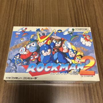 希少　ロックマン2 Dr.ワイリーの謎 ファミコンソフト 箱と説明書のみ