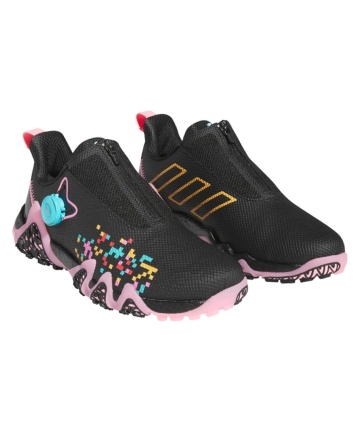 1・スピード発送 新品未使用 adidas(アディダス) Codechaos 22 BOA スパイクレス ボアゴルフシューズ IE1497(Black/Gold/Pink)２６．５ＣＭ