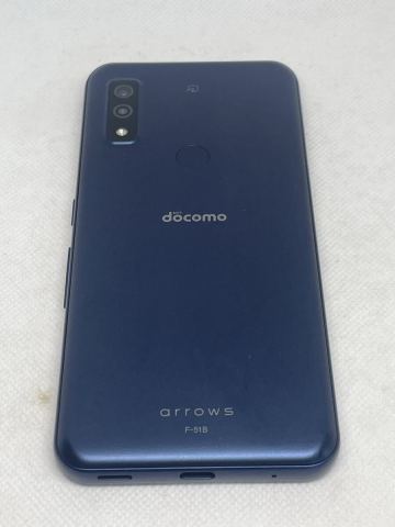 S1589 docomo arrows We F-51B ネイビー 64GB Android12 SIMロック解除済 au通話確認済 初期化済 バッテリー良好 スマートフォン 本体