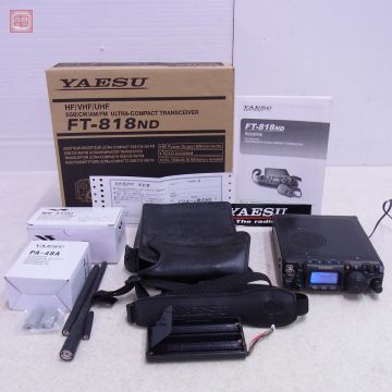 ヤエス FT-818ND HF帯/50/144/430MHz 6W 取説・元箱付 八重洲 CWフィルター組込済【20