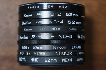 ◆説明必読◆【480円/枚】[52mm] Kenko Nikon等 (PRO) ND2 ND4 ND8 減光フィルター