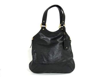 1円 YVESSAINTLAURENT イヴサンローラン メトロポリス レザー トートバッグ ショルダーバッグ 肩掛け レディース ブラック系 FY6480