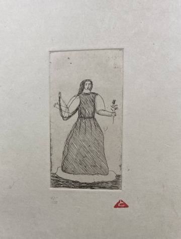 【極希少フルセット】物故作家 有元利夫「TOSIO ARIMOTO NOTEBOOK 1985」オリジナル銅版画21葉 ED42/135 限定135部オリジナルケース付