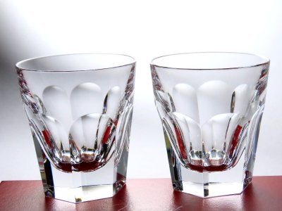 ■バカラ　　ペア・オールドファッショングラス　　アルクール　　ロックグラス　　　〈同梱対象商品〉