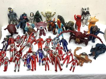 1円〜 ウルトラマン ウルトラ怪獣 ソフビ フィギュア 人形 レトロ 当時物 玩具 特撮 怪獣 バルタン星人 キングジョー 90年代〜 まとめて