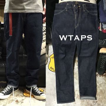 ［希少／完売モデル］極美品《★ WTAPS ★》リジットテーパードデニム ダブルタップス BLUES SKINNY ネイバーフッド ジーンズ WTVUA RIGID 