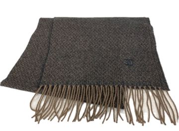 CHANEL シャネル カシミヤ マフラー ストール レディースメンズ 現状品 防寒 カ4