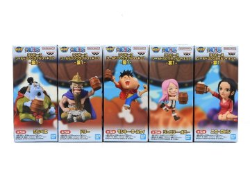 【未開封品】 ワンピース ワールドコレクタブルフィギュア 宴1 全5点セット ルフィ ジンベエ ロビン ドリー ジュエリー・ボニー [B043H609]