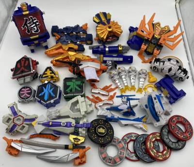 B720-02【動作確認済み】侍戦隊シンケンジャー DXシンケンオー ダイカイオー ダイゴヨウ 他 秘伝ディスク まとめ Megazord