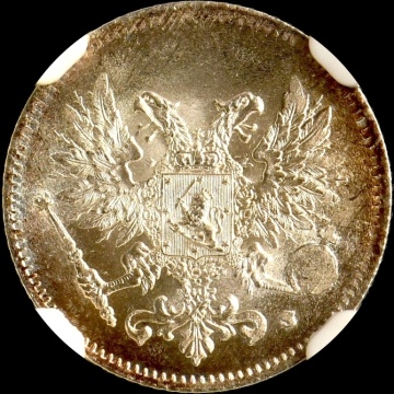 ★日終【NGC MS65】1917S フィンランド 25P 内戦発行 完全未使用 //世界コイン 古銭 貨幣 硬貨 銀貨 金貨 銅貨【決済期限火曜日】