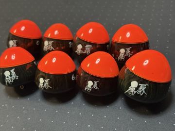 【上美品】天狗ウキ 8個セット テングウキ 環付ウキ