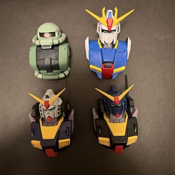 1円〜 未使用 全4種コンプリートセット 一番くじ 機動戦士ガンダム UNIVERSAL CENTURY SAGA2 D賞 MSヘッドマグネット ガンダム コンプ