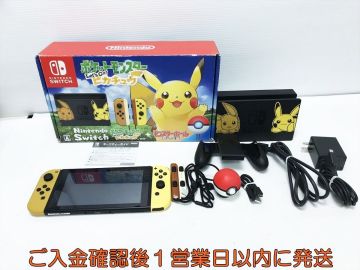 【1円】任天堂 Nintendo Switch 本体 ポケットモンスター Let&rsquo;s Go ピカチュウ セット 初期化/動作確認済 ソフト/内箱欠品 N01-175im/G4