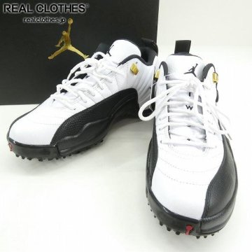 【未使用】NIKE/ナイキ AIR JORDAN XII LOW Golf Playoffs/エア ジョーダン 12 ロー ゴルフ プレイオフ DH4120-100/27 /080
