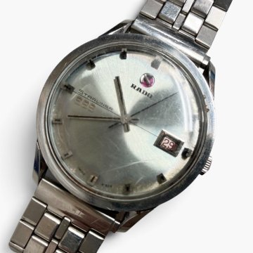 キングラム[27]RADO ラドースターライナー 999 11731 デイト 自動巻き メンズ 腕時計★稼働★社外ベルト★ジャンク扱い★１円～【送料無料