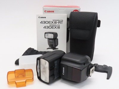 ●○【元箱付】Canon SPEEDLITE 430EX III-RT スピードライト フラッシュ キヤノン ケース付○●036307004m○●