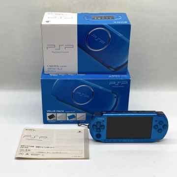 【9R48】1円スタート SONY PlayStation Portable PSP-3000 ソニー プレイステーション ポータブル バイブラント・ブルー 携帯ゲーム機 本体