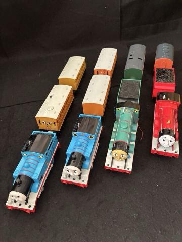 中古プラレール トーマス おしゃべりトーマス、ゴードン、ジェームス、※ゴードンはしゃべりますが導線切れで動きません。レア物