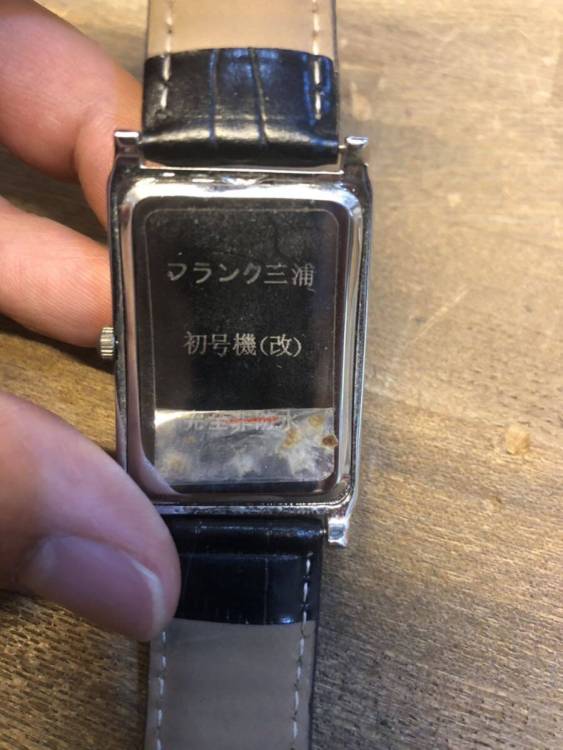 フランク三浦 初号機（改） 腕時計 クォーツ ３針 レザーベルト