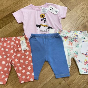 半袖Tシャツ　ひまわり　パンツ　レギンス　80