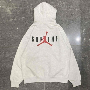 Supreme 24aw x Jordan Hooded Sweatshirt Ash Grey Size-L HF0836-051 シュプリーム ジョーダン フーデッドスウェットシャツ パーカー