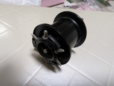 【超美品】シマノ 09アルデバランMG7 夢屋シャロースプール　BFS　32mm　浅溝