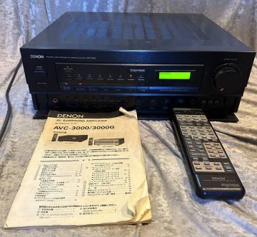 DENNON　AVアンプ　AVC-3000 ／リモコン　取説付