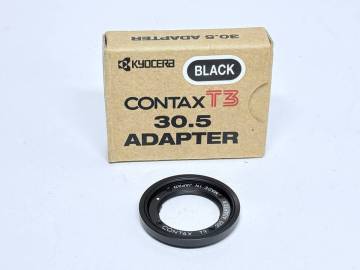希少品 新品級 CONTAX T3 30.5mm ADAPTER ブラック