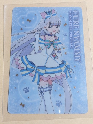 キミとアイドルプリキュア キラキラカードグミ バトンタッチ P10 キュアニャミー キュアキュンキュン 紫雨こころ わんだふるぷりきゅあ