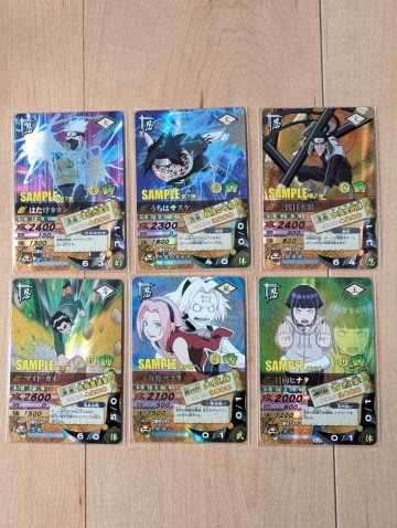 データカードダス NARUTO ナルティメットカードバトル 第7弾 サンプルカード 6種 非売品