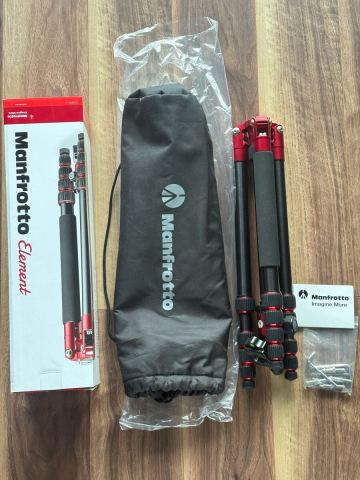 マンフロット　manfrotto element エレメント　軽量 トラベル 三脚 MKELEB5RD-BH