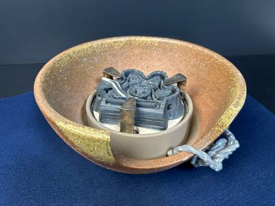 [B739] 風炉型電熱器 茶道具 電熱器 風炉釜 風炉型 風炉 炭型ヒーター 野々田商店 野々田式